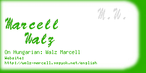 marcell walz business card